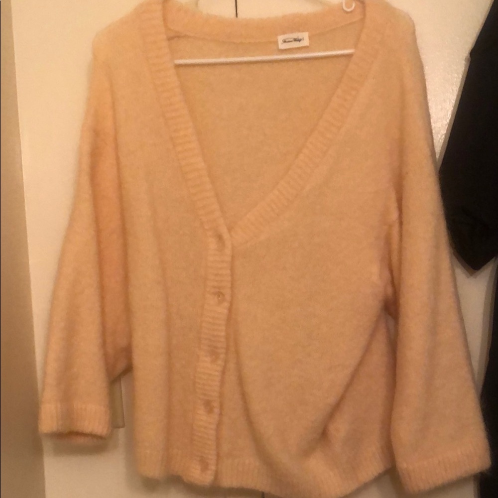 American Vintage Peach Knit Cardigan